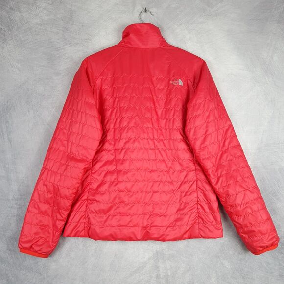 The North Face Jacket Womens Medium Red Blaze Lightweight Quilted Packable - Picture 10 of 16